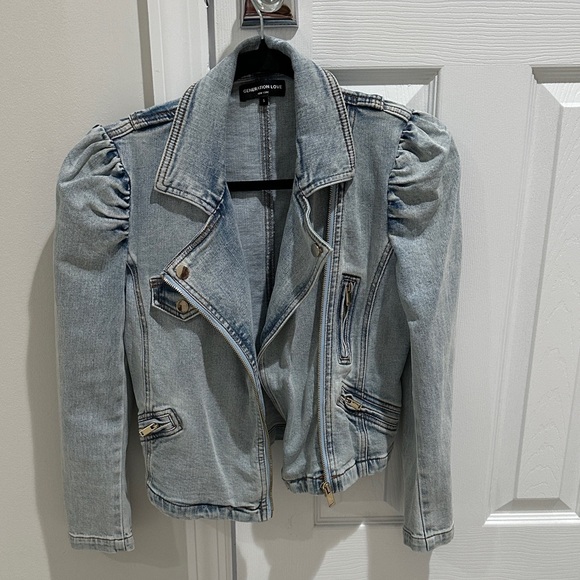 Generation Love Jackets & Blazers - Generation Love Light Blue Jean Jacket